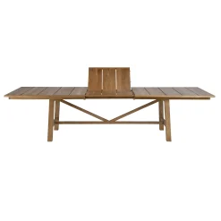 Cheap Table A Rallonge Synthesis Bois Naturel / L 230 A 300 Cm - - Unisexe Tables De Jardin