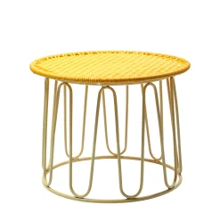 Discount Table Basse Circo Plastique Jaune / O 51 X H 42 Cm - Unisexe Tables Basses De Jardin