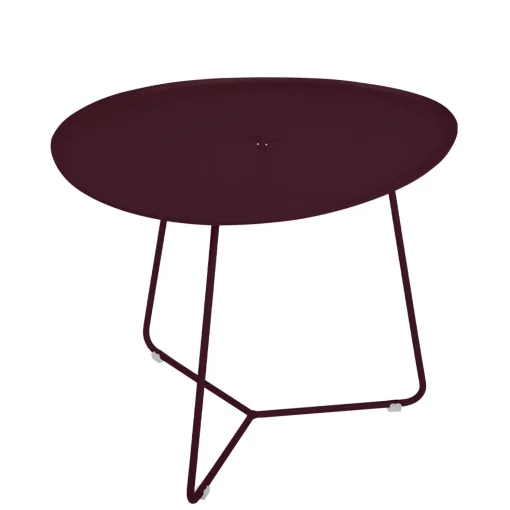 Cheap Table Basse Cocotte Metal Rouge / L 55 X H 43,5 Cm - Plateau Amovible - Unisexe Tables Basses De Jardin