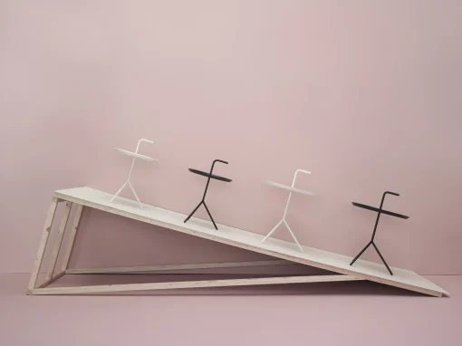 New Table Basse Don'T Leave Me Metal/ O 38 X H 42,7 Cm - Unisexe Tables De Chevet