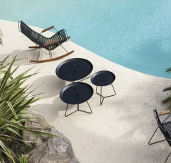 Best Table Basse Eyelet Large Metal/ O 70 X H 35 Cm - Metal - Unisexe Tables Basses De Jardin