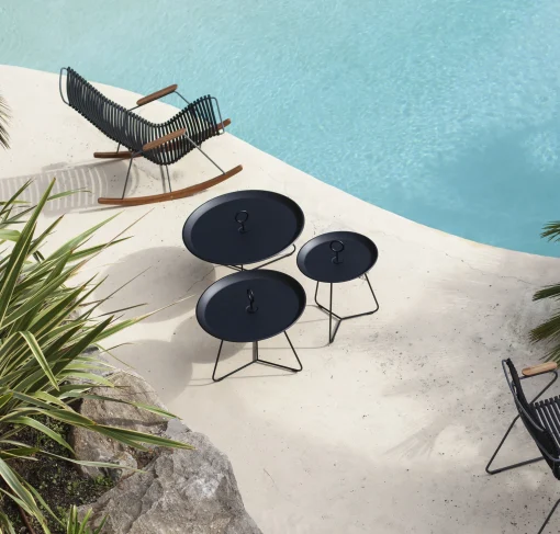 Best Table Basse Eyelet Large Metal/ O 70 X H 35 Cm - Metal - Unisexe Tables Basses De Jardin