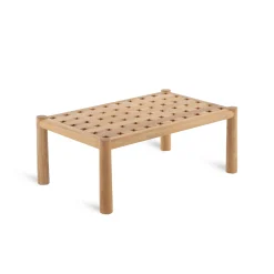 Shop Table Basse Pevero Bois Naturel / 80 X 50 Cm - - Unisexe Tables Basses De Jardin