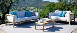 Shop Table Basse Pevero Bois Naturel / 80 X 50 Cm - - Unisexe Tables Basses De Jardin