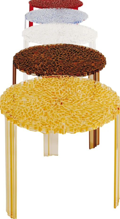 Hot Table Basse T-Table Alto Plastique Transparent / O 50 X H 44 Cm - Unisexe Tables De Chevet