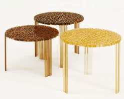 Hot Table Basse T-Table Alto Plastique Transparent / O 50 X H 44 Cm - Unisexe Tables De Chevet