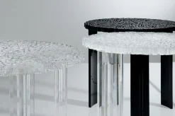 Hot Table Basse T-Table Alto Plastique Transparent / O 50 X H 44 Cm - Unisexe Tables De Chevet