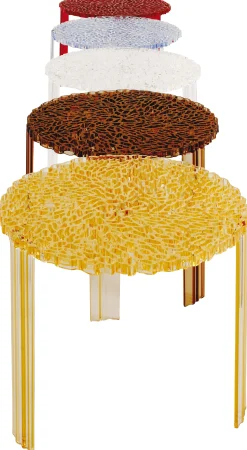Best Table Basse T-Table Alto Plastique Noir / O 50 X H 44 Cm - Unisexe Tables De Chevet