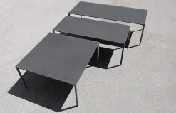 Hot Table Carree Boiacca Pierre / 140 X 140 Cm - Beton - Unisexe Tables De Jardin