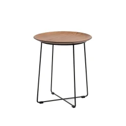 Online Table D'Appoint Al Wood Bois Naturel / Bois Moule - O 40 X H 45,5 Cm - Unisexe Tables De Chevet