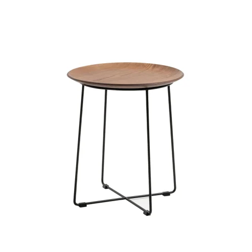 Online Table D'Appoint Al Wood Bois Naturel / Bois Moule - O 40 X H 45,5 Cm - Unisexe Tables De Chevet