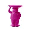 Clearance Table D'Appoint Ambrogio Plastique Rose / 42,5 X 38,5 X H 60,5 Cm - Polyethylene - Unisexe Tables Basses De Jardin