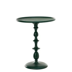 Shop Table D'Appoint Classic Metal Vert / O 46 X H55 Cm - Fonte Aluminium - Unisexe Tables De Chevet