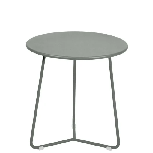 Shop Table D'Appoint Cocotte Metal Gris / Tabouret - O 34 X H 36 Cm - Unisexe Tables De Chevet