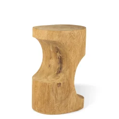 Discount Table D'Appoint Double Arch/ Table D'Appoint - Bois Sculpte Main - Unisexe Tables Basses De Jardin
