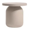 Clearance Table D'Appoint Juju Plastique Marron Gris Beige / Tabouret O 52 Cm - Unisexe Tabourets D'extérieur