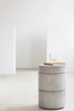 Fashion Table D'Appoint Marie Pierre/ Tabouret - Beton - Unisexe Tables De Chevet