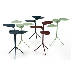 Store Table D'Appoint Morning Glory Metal Vert / 49 X 49 X H 61 Cm - Unisexe Tables De Chevet
