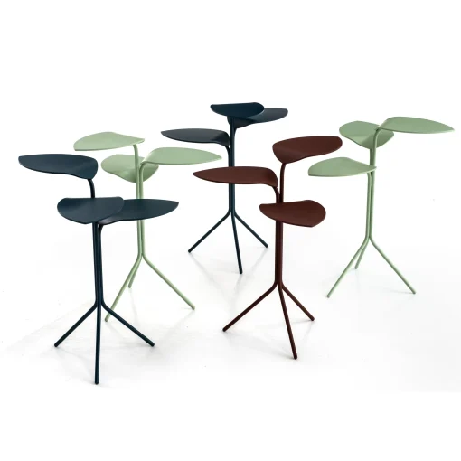 Store Table D'Appoint Morning Glory Metal Vert / 49 X 49 X H 61 Cm - Unisexe Tables De Chevet