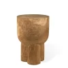 Best Sale Table D'Appoint Pile/ Table D'Appoint - Bois Sculpte Main - Unisexe Tabourets D'extérieur