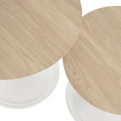 Flash Sale Table D'Appoint Soft Bois Naturel / O 41 X H 40 Cm - Chene Massif - Unisexe Tables De Chevet