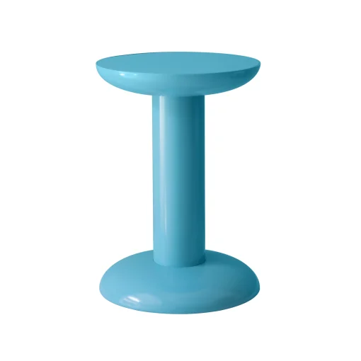Hot Table D'Appoint Thing Metal Bleu / Tabouret - By George Sowden / Alu Recycle - Unisexe Tabourets D'extérieur