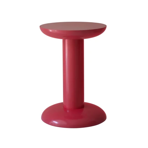 Cheap Table D'Appoint Thing Metal Rouge / Tabouret - By George Sowden / Alu Recycle - Unisexe Tabourets D'extérieur