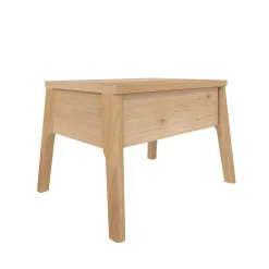 Cheap Table De Chevet Air Bois Naturel / Massif - 1 Tiroir - Unisexe Tables De Chevet