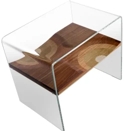 Cheap Table De Chevet Bifronte Verrebois Naturel - Unisexe Tables De Chevet