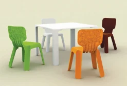 Store Table Enfant Linus Plastique Bois75 Cm X 75 Cm - Unisexe Mobilier Kids