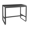 Flash Sale Table Haute Bellevie Metal Noir / 140 X 80 X H 105 Cm - Unisexe Tables Hautes Et Bars D'extérieur