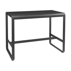 Flash Sale Table Haute Bellevie Metal Noir / 140 X 80 X H 105 Cm - Unisexe Tables Hautes Et Bars D'extérieur