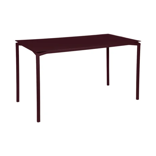 New Table Haute Calvi Metal Rouge / 160 X 80 Cm X H 92 Cm - 6 Personnes - Unisexe Tables Hautes Et Bars D'extérieur
