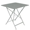 Online Table Pliante Bistro Metal Gris / 71 X 71 Cm - Trou Pour Parasol - Unisexe Tables