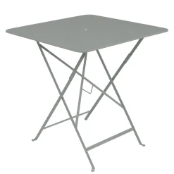 Online Table Pliante Bistro Metal Gris / 71 X 71 Cm - Trou Pour Parasol - Unisexe Tables