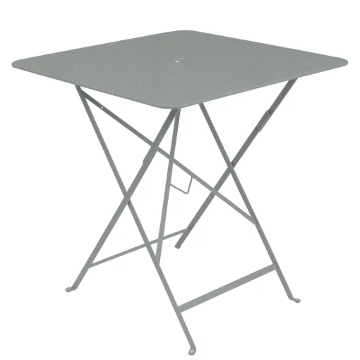 Online Table Pliante Bistro Metal Gris / 71 X 71 Cm - Trou Pour Parasol - Unisexe Tables