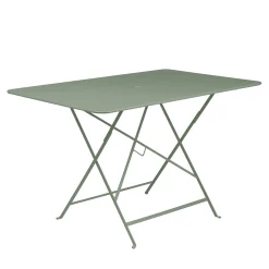 Fashion Table Pliante Bistro Metal Vert / 117 X 77 Cm - 6 Personnes - Trou Parasol - Unisexe Tables