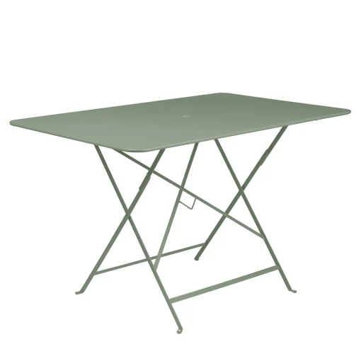 Fashion Table Pliante Bistro Metal Vert / 117 X 77 Cm - 6 Personnes - Trou Parasol - Unisexe Tables
