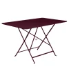 Hot Table Pliante Bistro Metal Rouge / 117 X 77 Cm - 6 Personnes - Trou Parasol - Unisexe Tables