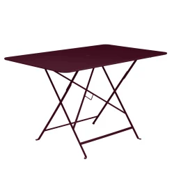 Hot Table Pliante Bistro Metal Rouge / 117 X 77 Cm - 6 Personnes - Trou Parasol - Unisexe Tables