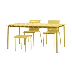 Hot Table Rectangulaire Aligned Metal/ By Maarten Baas - 170 X 85 Cm / Aluminium - Unisexe Tables De Jardin