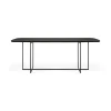Cheap Table Rectangulaire Arc Bois / 220 X 100 Cm - 8 Personnes / Chene Teinte - Unisexe Tables
