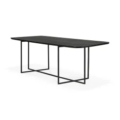 Cheap Table Rectangulaire Arc Bois / 220 X 100 Cm - 8 Personnes / Chene Teinte - Unisexe Tables