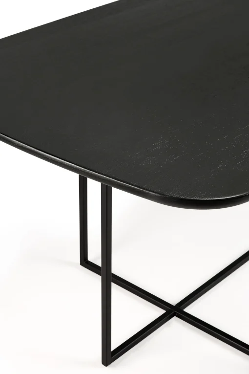 Cheap Table Rectangulaire Arc Bois / 220 X 100 Cm - 8 Personnes / Chene Teinte - Unisexe Tables
