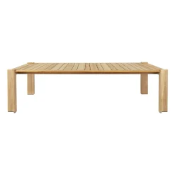 Sale Table Rectangulaire Atmosfera Bois Naturel / 281 X 105 Cm - 8 Personnes / Teck - Unisexe Tables De Jardin