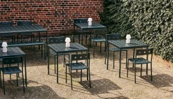 Best Sale Table Rectangulaire Balcony Metal Beige / 190 X 87 Cm - Unisexe Tables De Jardin