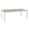 Sale Table Rectangulaire Calvi Metal Gris / 195 X 95 Cm - Aluminium / 10 A 12 Personnes - Plateau Demontable - Unisexe Tables De Jardin