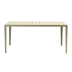 Sale Table Rectangulaire Laren Bois Naturel / 160 X 90 Cm - Teck Patine - Unisexe Tables De Jardin