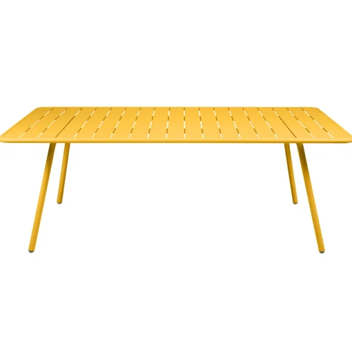 Cheap Table Rectangulaire Luxembourg Metal Jaune / 8 Personnes - 207 X 100 Cm - Aluminium - Unisexe Tables