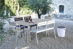 Online Table Rectangulaire Luxembourg Metal Rouge / 6 A 8 Personnes - 165 X 100 Cm - Unisexe Tables